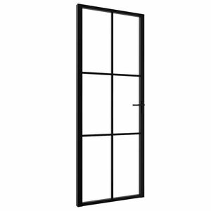vidaXL &Pi;ό&rho;&tau;&alpha; &Epsilon;&sigma;&omega;&tau;&epsilon;&rho;&iota;&kappa;ή &Mu;&alpha;ύ&rho;&eta; 76 x 201,5 &epsilon;&kappa;. &alpha;&pi;ό &Gamma;&upsilon;&alpha;&lambda;ί ESG / &Alpha;&lambda;&omicron;&upsilon;&mu;ί&nu;&iota;&omicron;