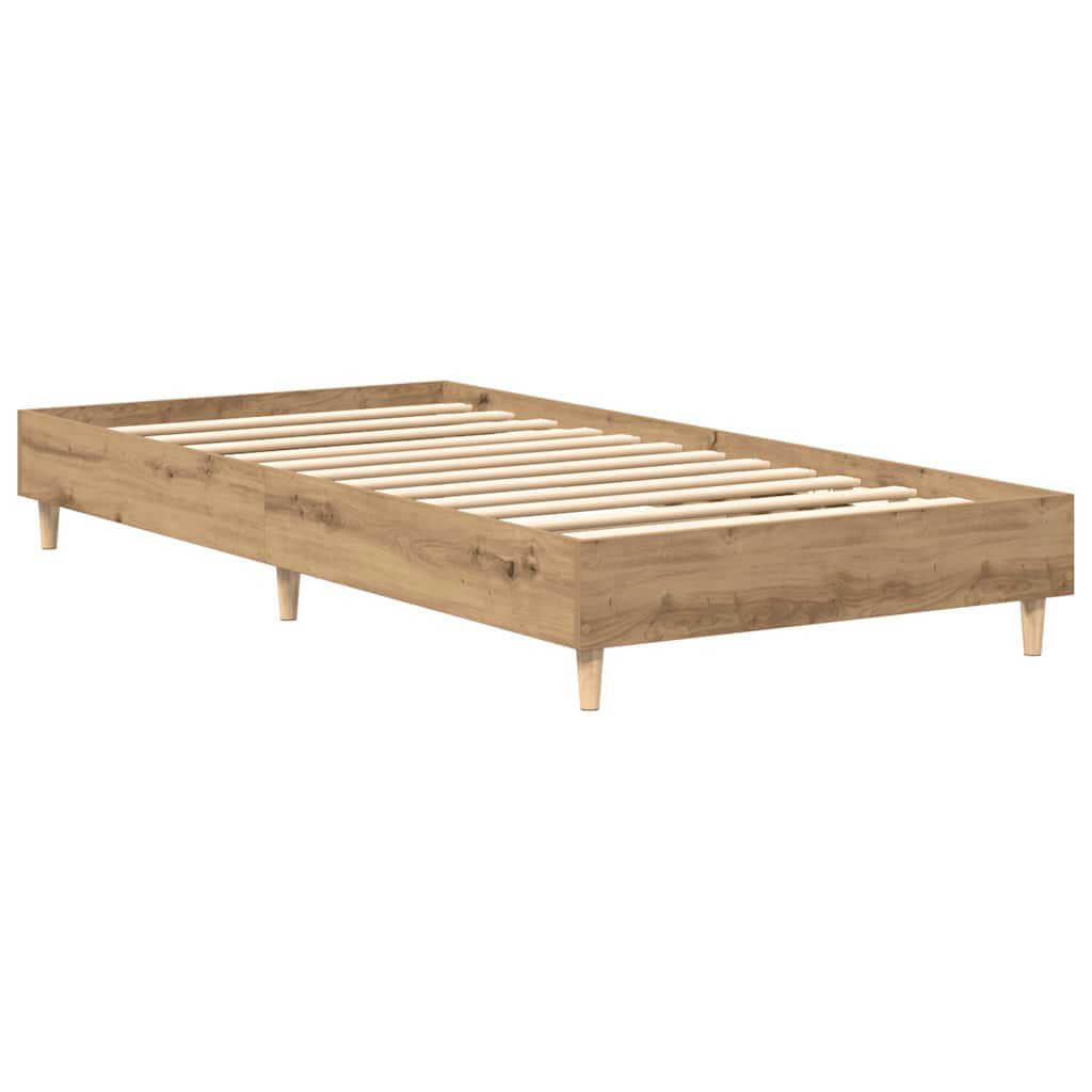 vidaXL Πλαίσιο κρεβατιού χωρίς στρώμα Artisan Oak 90x190 cm