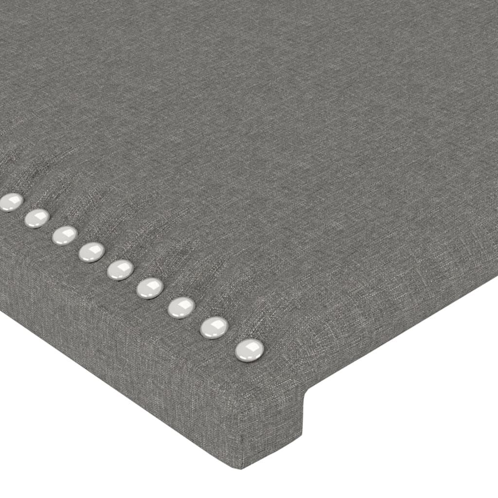 vidaXL Κεφαλάρι με Πτερύγια Σκούρο Γκρι 93x16x118/128 εκ. Υφασμάτινο