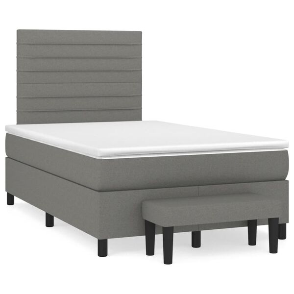 vidaXL &Kappa;&rho;&epsilon;&beta;ά&tau;&iota; Boxspring &mu;&epsilon; &Sigma;&tau;&rho;ώ&mu;&alpha; &Sigma;&kappa;&omicron;ύ&rho;&omicron; &Gamma;&kappa;&rho;&iota; 120x190 &epsilon;&kappa; &Upsilon;&phi;&alpha;&sigma;&mu;ά&tau;&iota;&nu;&omicron;