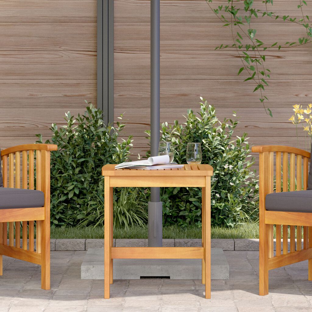 vidaXL Κηπουρική Πλευρικό Τραπέζι Καφέ 45x45x50 εκ. Μασίφ ξύλο ακακίας