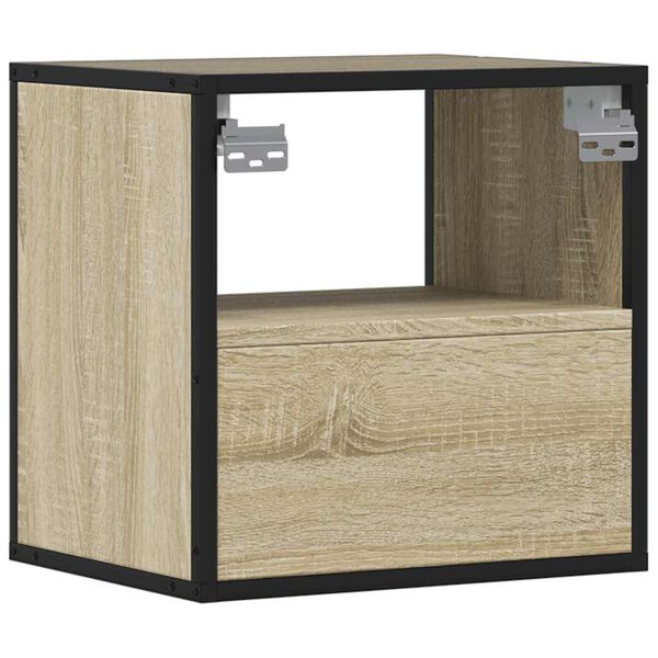 vidaXL Επίτοιχα κομοδίνα 2 τεμάχια Sonoma Oak 40x31x39,5 cm