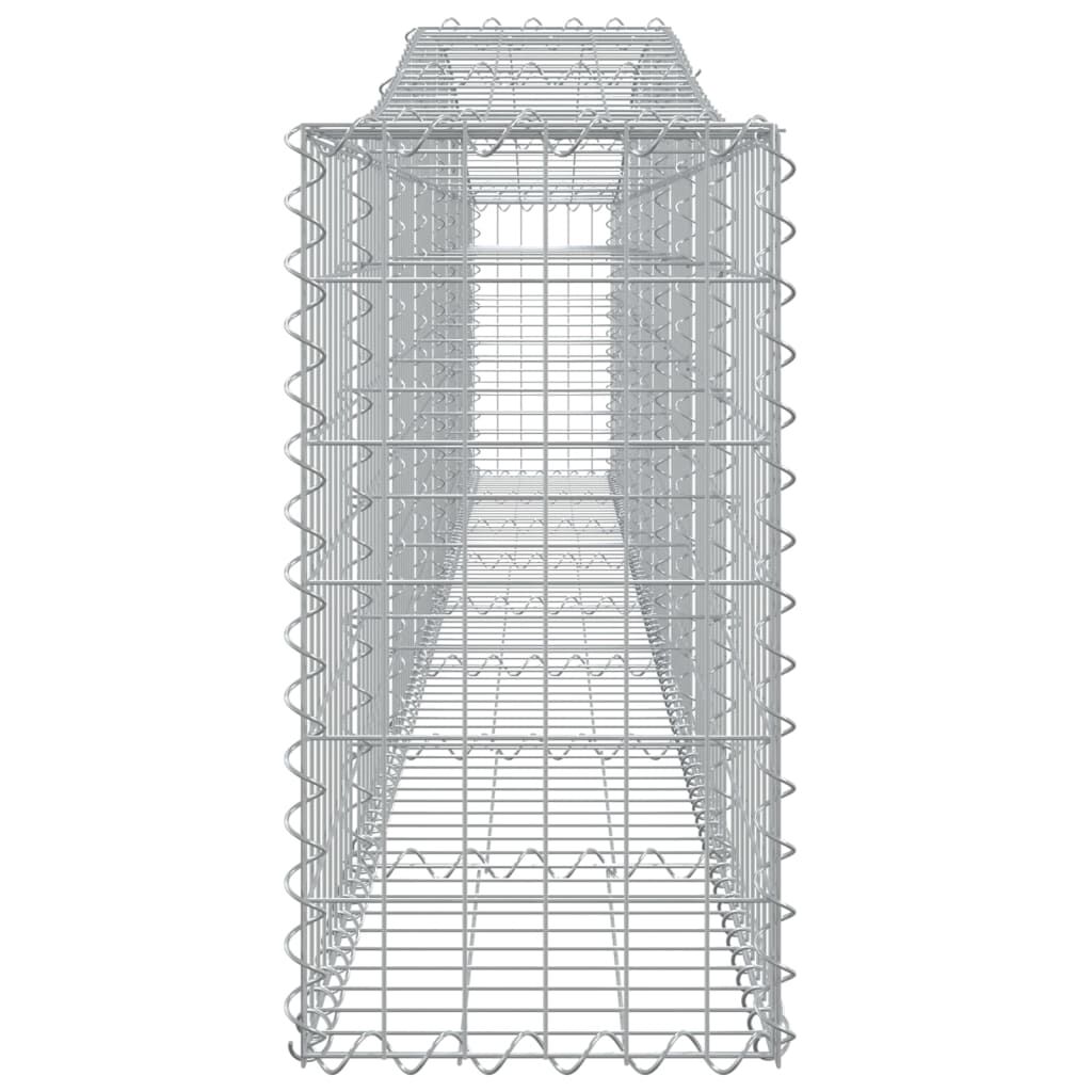 vidaXL Συρματοκιβώτιο Τοξωτό 400x30x60/80εκ. από Γαλβανισμένο Χάλυβα