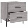 vidaXL Κομοδίνο Γκρι Sonoma 40 x 35 x 47,5 εκ. από Επεξεργασμένο Ξύλο
