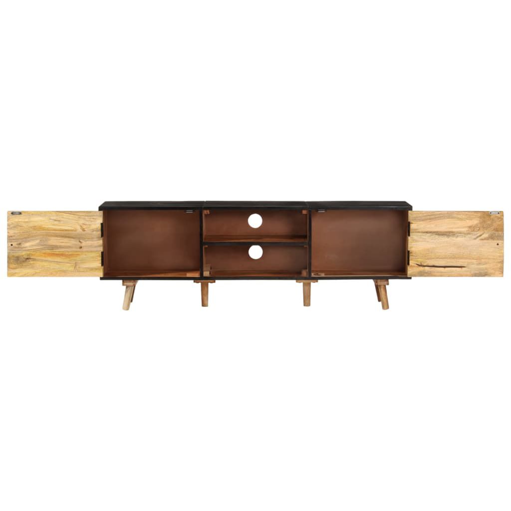 vidaXL Έπιπλο Τηλεόρασης 140x30x46 εκ. Ακατέργαστο Μάνγκο&Μασίφ Ακακία
