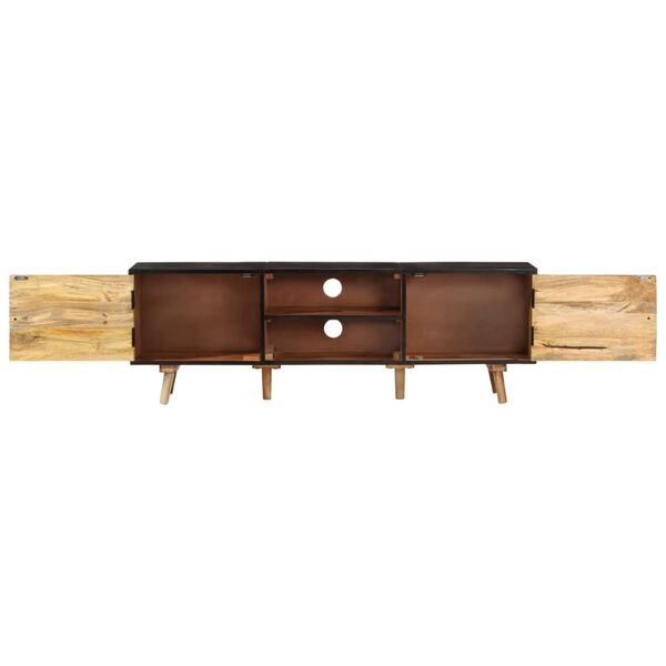 vidaXL Έπιπλο Τηλεόρασης 140x30x46 εκ. Ακατέργαστο Μάνγκο&Μασίφ Ακακία