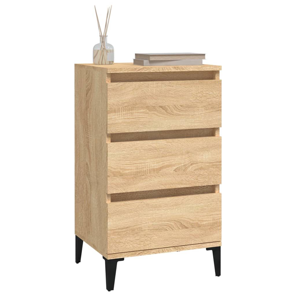 vidaXL Κομοδίνο Sonoma Δρυς 40x35x70 εκ. από Επεξεργασμένο Ξύλο