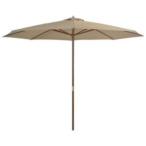 vidaXL &Omicron;&mu;&pi;&rho;έ&lambda;&alpha; &Kappa;ή&pi;&omicron;&upsilon; &Chi;&rho;ώ&mu;&alpha; Taupe 350 &epsilon;&kappa;. &mu;&epsilon; &Xi;ύ&lambda;&iota;&nu;&omicron; &Iota;&sigma;&tau;ό