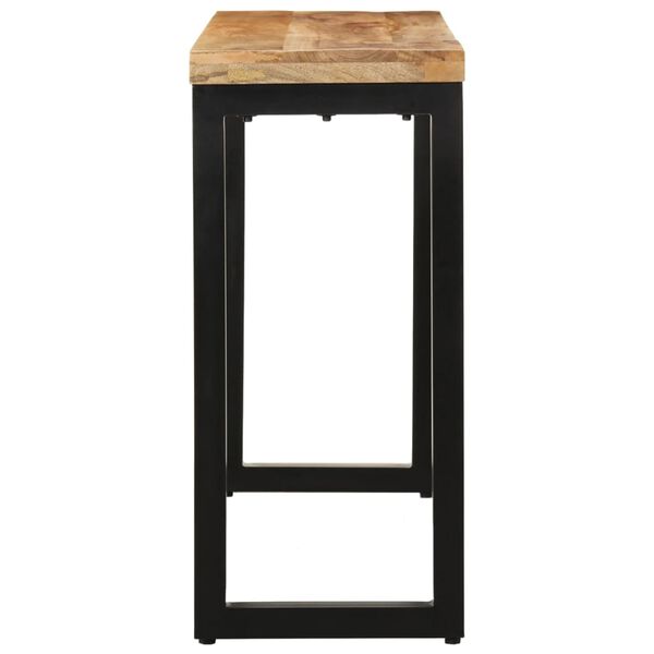 vidaXL Τραπέζι Κονσόλα 110x35x76 εκ. από Μασίφ Ακατέργαστο Ξύλο Μάνγκο