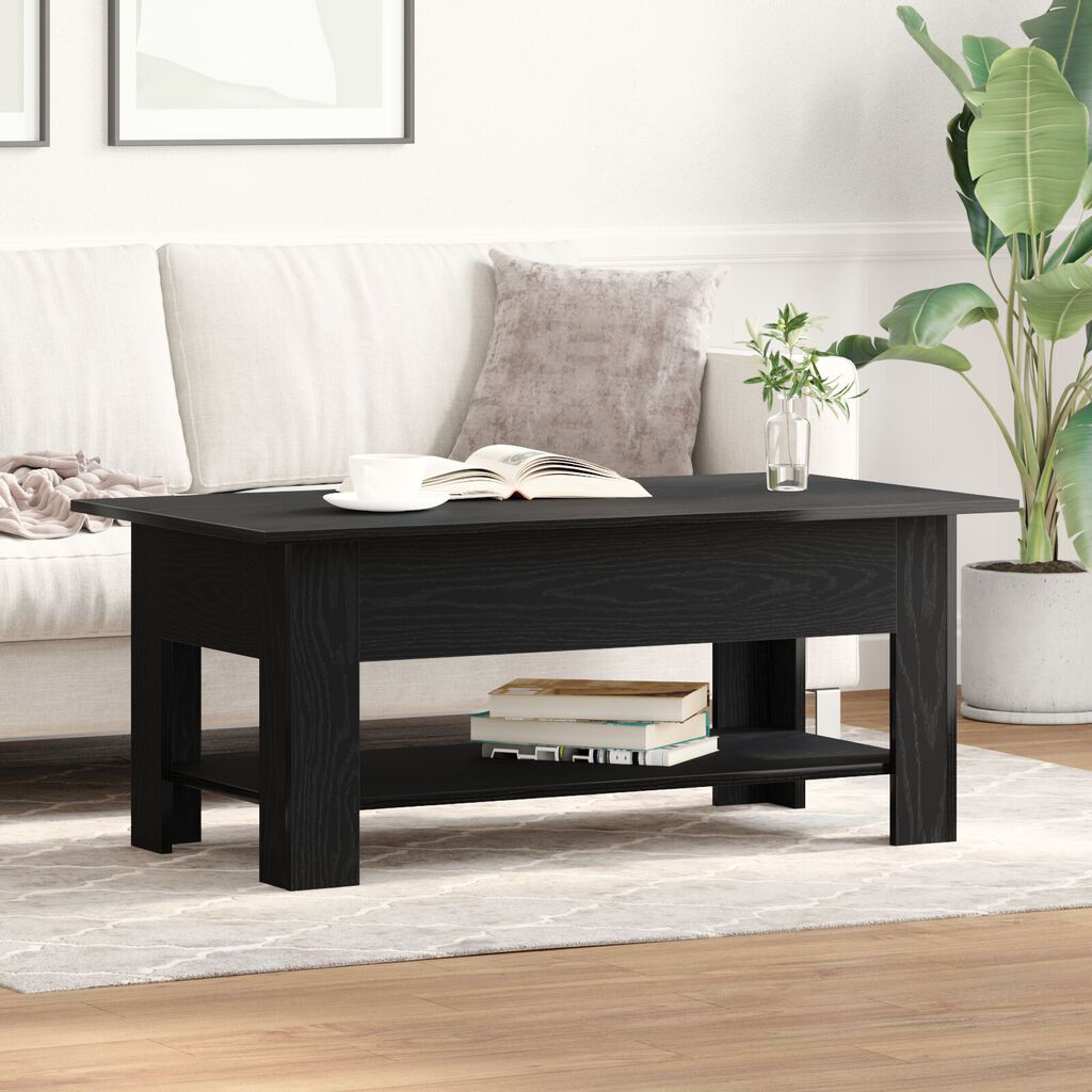 vidaXL Καφετιέρα Μαύρου Δρυς 102x55x42 εκ. Φτιαγμένη από ξύλο