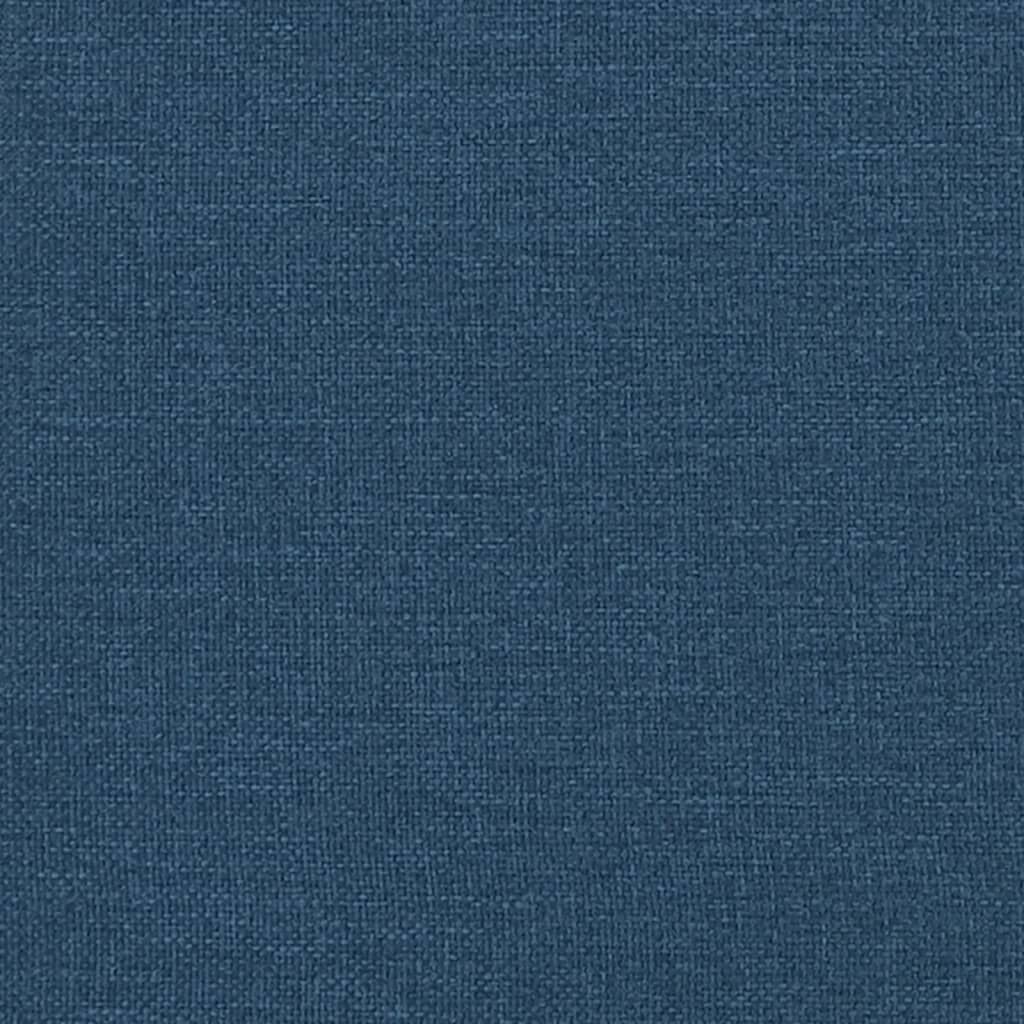 vidaXL Παγκάκι Μπλε 113 x 64,5 x 75,5 εκ. Υφασμάτινο με Μαξιλάρια
