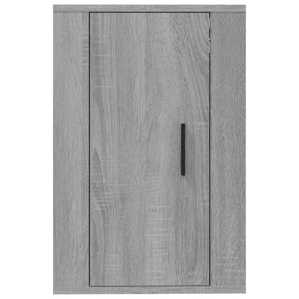 vidaXL Έπιπλα Τηλεόρασης Επιτοίχια 2 τεμ. Γκρι Sonoma 40x34,5x60 εκ.