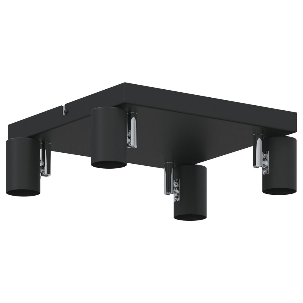 vidaXL Φωτιστικό οροφής 4 Way Adjustable Μαύρο E27