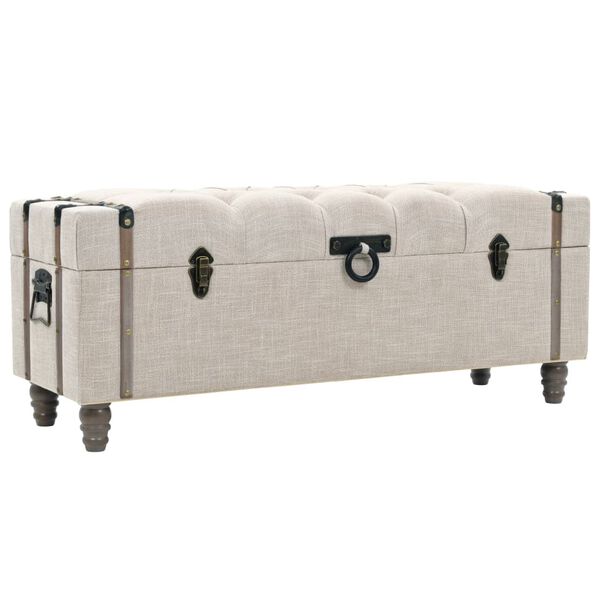 vidaXL Σετ Πάγκων Αποθήκευσης 3 τεμ. 112x37x45 εκ. Μασίφ Ξύλο / Ατσάλι