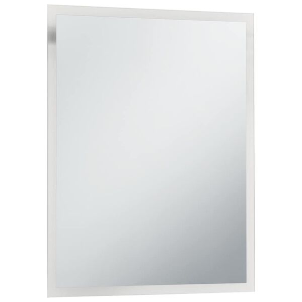vidaXL Καθρέφτης Μπάνιου Τοίχου με LED 50 x 60 εκ.