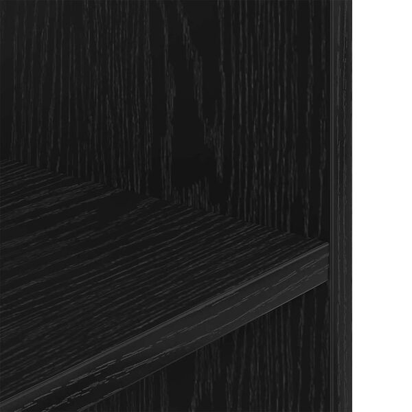 vidaXL Βάση Ενυδρείου Μαύρη Δρυς 80x35x60 εκ. από Επεξεργασμένο Ξύλο