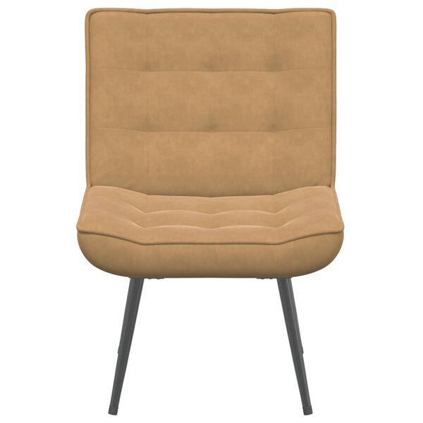 vidaXL Καρέκλα χαλάρωσης καφέ 64x74x84 cm Βελούδο