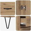 vidaXL Highboard 2 pcs Artisan Oak &Mu;&eta;&chi;&alpha;&nu;&iota;&kappa;ή &xi;&upsilon;&lambda;&epsilon;ί&alpha; &kappa;&alpha;&iota; &gamma;&upsilon;&alpha;&lambda;ί