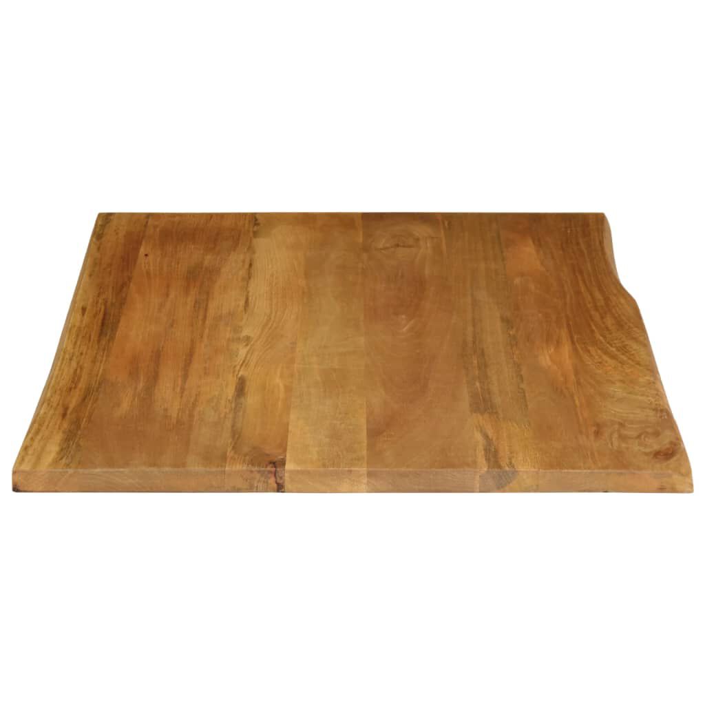 vidaXL Επιφάνεια Τραπεζιού 100x80x2,5 εκ. Live Edge Μασίφ Ξύλο Μάνγκο