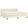 vidaXL &Kappa;&rho;&epsilon;&beta;ά&tau;&iota; Boxspring &mu;&epsilon; &Sigma;&tau;&rho;ώ&mu;&alpha; &Kappa;&rho;&epsilon;&mu; 200x200 &epsilon;&kappa;. &Sigma;&upsilon;&nu;&theta;&epsilon;&tau;&iota;&kappa;ό &Delta;έ&rho;&mu;&alpha;