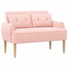 vidaXL Love seat &mu;&epsilon; &kappa;&omicron;&upsilon;&mu;&pi;&iota;ά &Rho;&omicron;&zeta; 117 x 67 x 77 &epsilon;&kappa;. &Mu;&pi;&omicron;&upsilon;&kappa;&lambda;έ