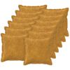 vidaXL &Kappa;ά&lambda;&upsilon;&mu;&mu;&alpha; &Mu;&alpha;&xi;&iota;&lambda;&alpha;&rho;&iota;&omicron;ύ 12 &tau;&mu;&chi;. HOUTEN &Kappa;ί&tau;&rho;&iota;&nu;&omicron; 50 x 50 cm