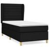vidaXL &Kappa;&rho;&epsilon;&beta;ά&tau;&iota; Boxspring &mu;&epsilon; &Sigma;&tau;&rho;ώ&mu;&alpha; &Mu;&alpha;ύ&rho;&omicron; 80 x 200 &epsilon;&kappa;. &Upsilon;&phi;&alpha;&sigma;&mu;ά&tau;&iota;&nu;&omicron;