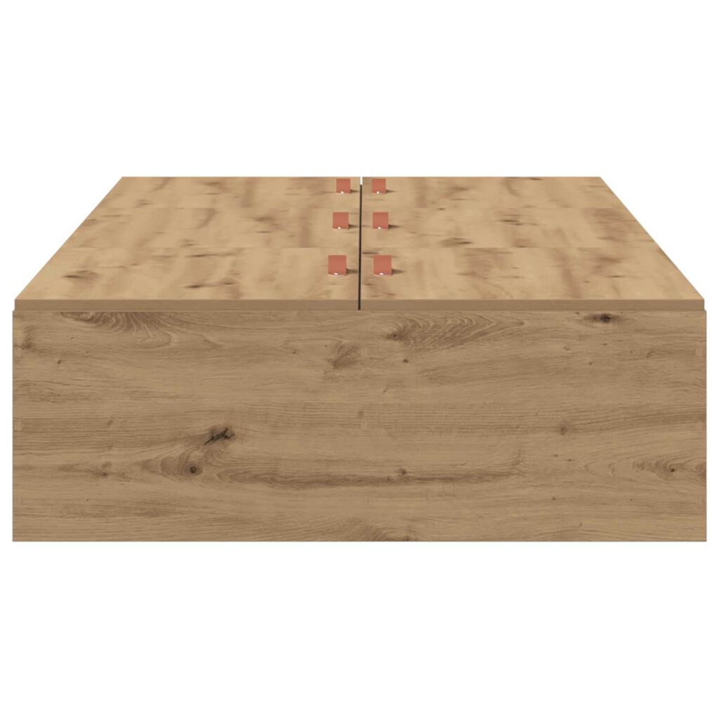 vidaXL Κρεβάτι Αποθήκευσης Artisan Oak 100x200 εκ.