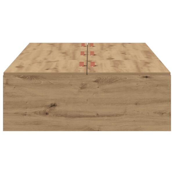 vidaXL Κρεβάτι Αποθήκευσης Artisan Oak 100x200 εκ.