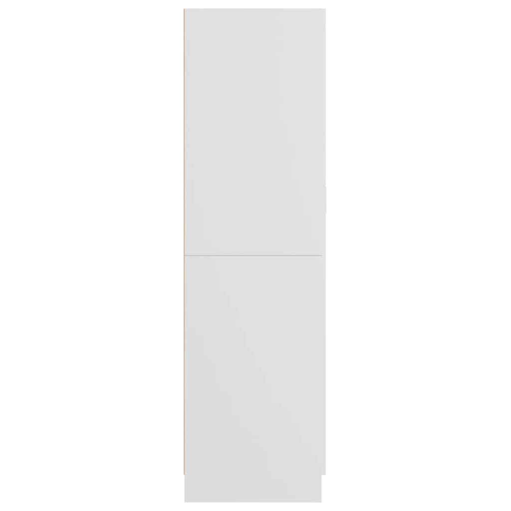 vidaXL Ντουλάπα Λευκή 85,2 x 51,5 x 180 εκ. από Επεξ. Ξύλο