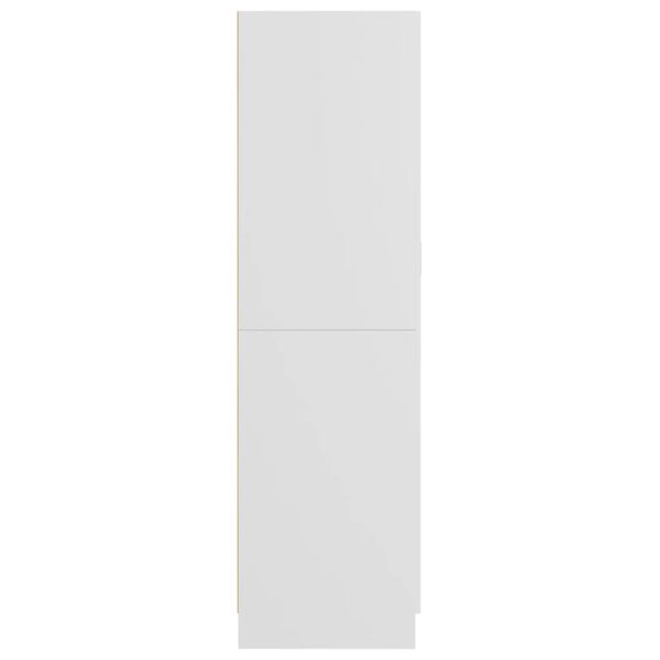 vidaXL Ντουλάπα Λευκή 85,2 x 51,5 x 180 εκ. από Επεξ. Ξύλο