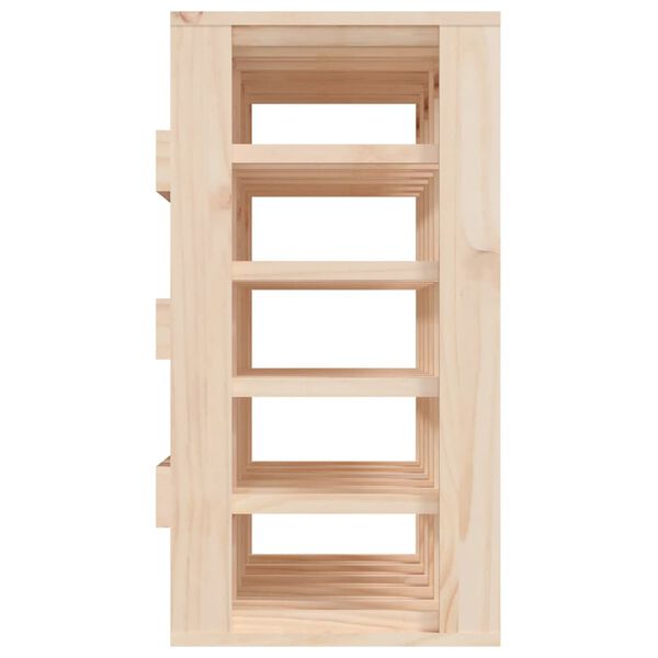 vidaXL Ραφιέρα Κρασιών 58,5 x 33 x 60,5 εκ. από Μασίφ Ξύλο Πεύκου