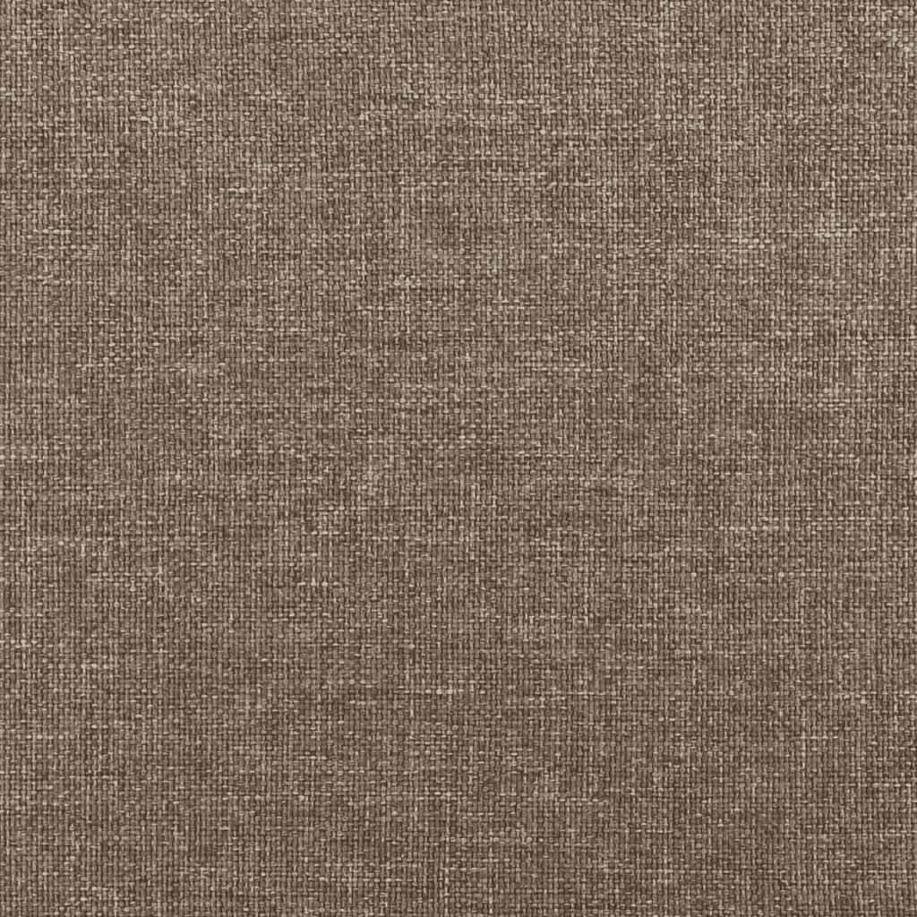 vidaXL Κρεβάτι Boxspring με Στρώμα Taupe 140x200 εκ. Υφασμάτινο