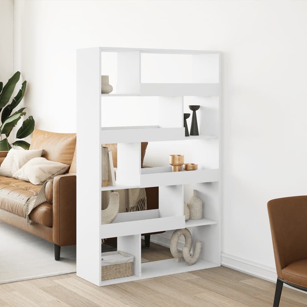 vidaXL Βιβλιοθήκη Λευκή 100x33x156,5 εκ. από Επεξεργασμένο Ξύλο