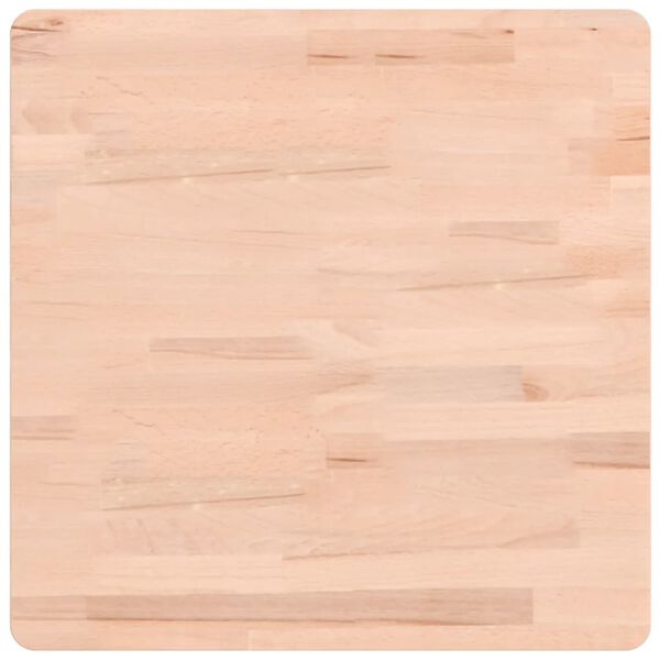 vidaXL Επιφάνεια Τραπεζιού Τετράγωνη 50x50x1,5 εκ. Μασίφ Ξύλο Οξιάς