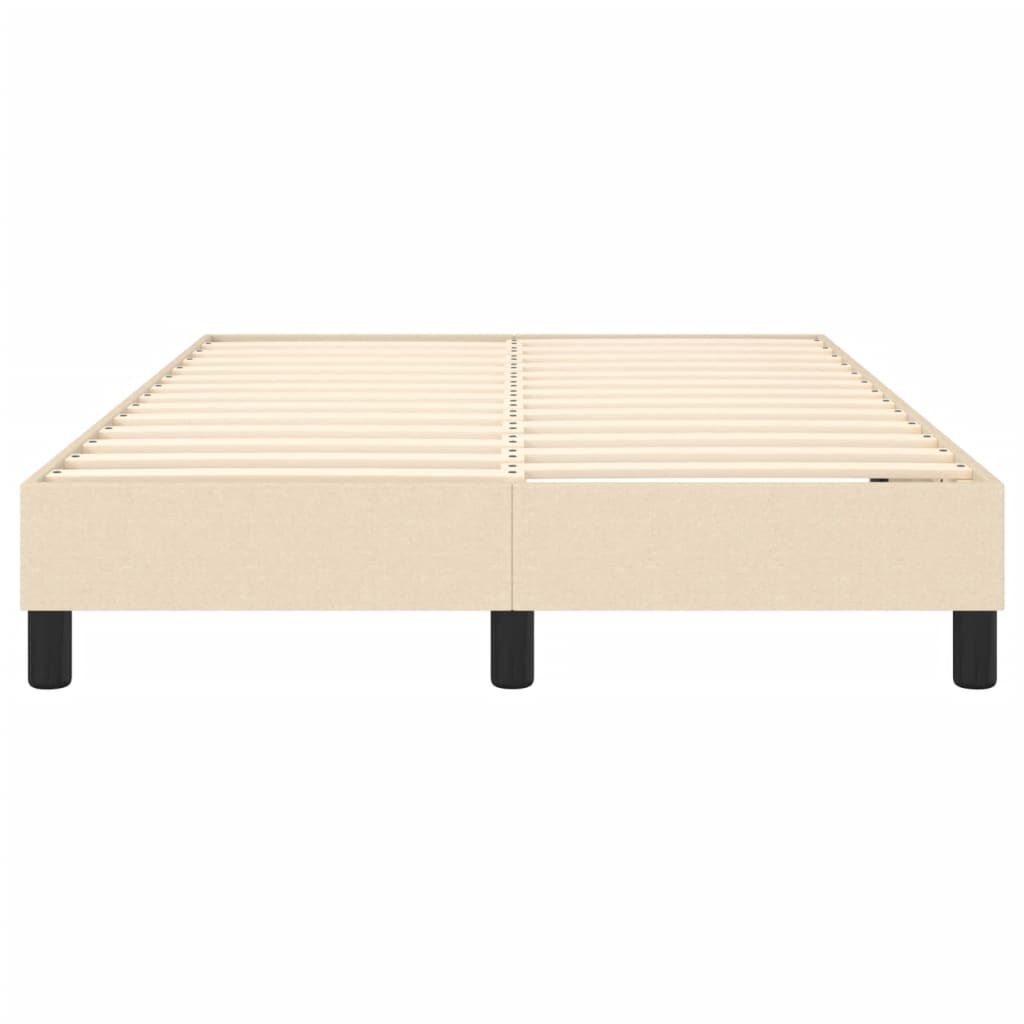 vidaXL Σκελετός Κρεβατιού Χωρίς Στρώμα Κρεμ 120x200 εκ. Υφασμάτινο