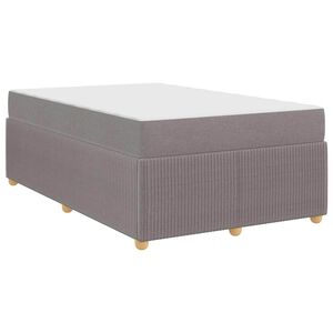 vidaXL Σκελετός κρεβατιού με στρώμα Taupe 120 x 190 cm ύφασμα