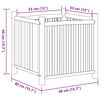 vidaXL Ζαρντινιέρα 40 x 40 x 40 εκ. από Μπαμπού