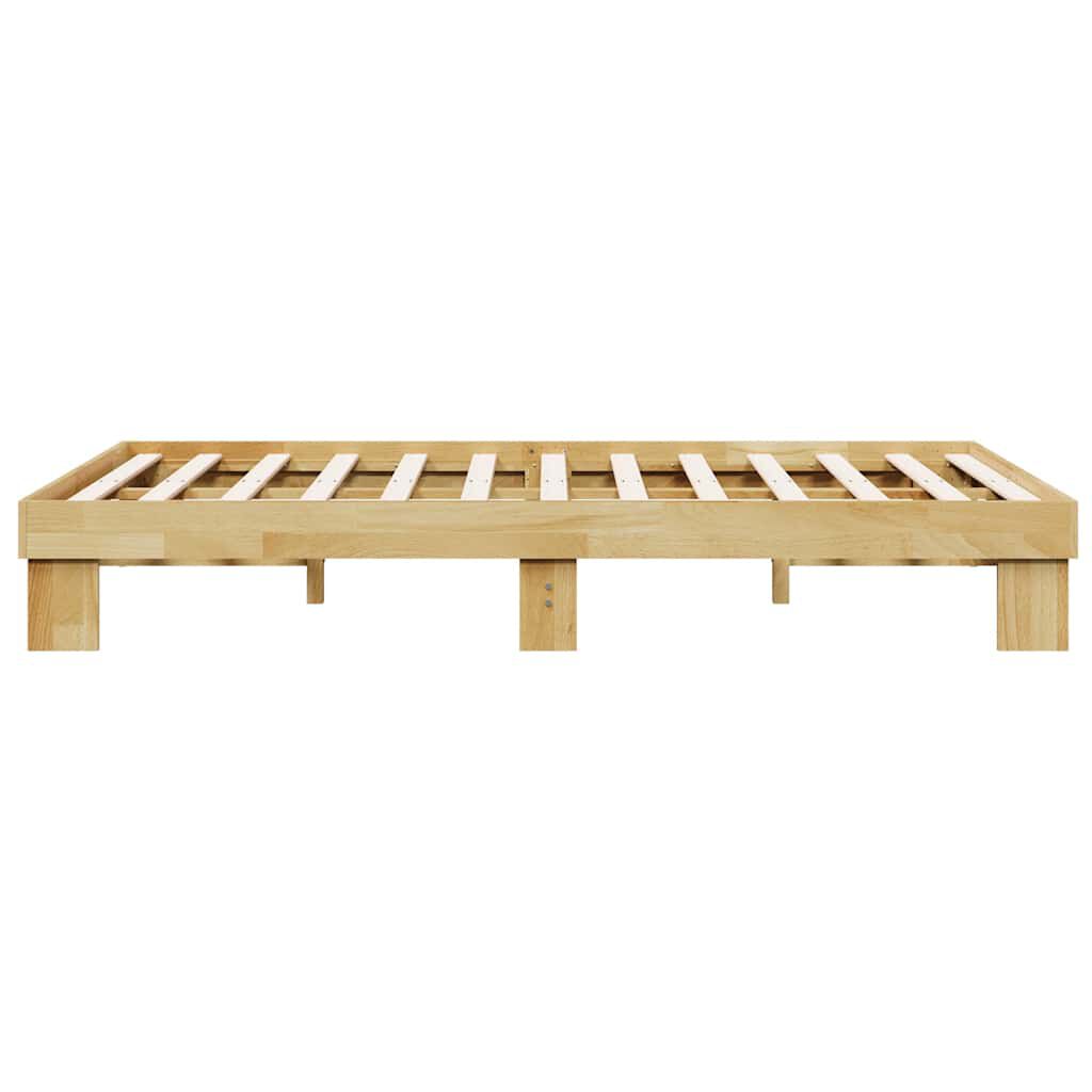 vidaXL Πλαίσιο κρεβατιού χωρίς στρώμα 120x200 cm μασίφ ξύλο δρυς