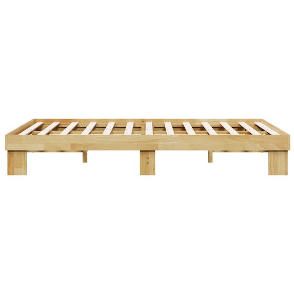 vidaXL Πλαίσιο κρεβατιού χωρίς στρώμα 120x200 cm μασίφ ξύλο δρυς