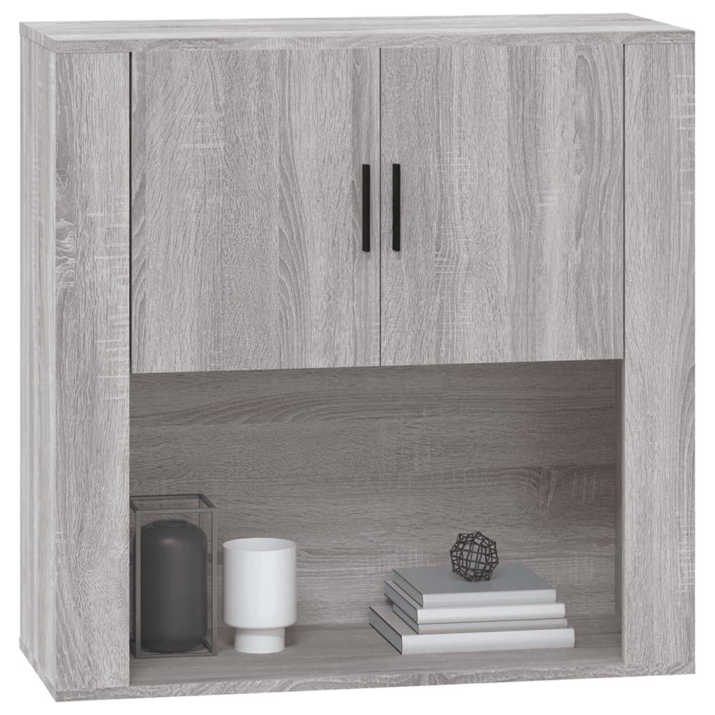 vidaXL Ντουλάπι Τοίχου Γκρι Sonoma 80x33x80 εκ. Επεξεργασμένο Ξύλο
