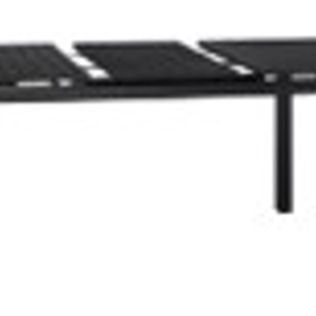 vidaXL Επεκτίνουσα Κήπου Τραπέζι Ανθρακί (140-210)x90x73 εκ. Χάλυβας
