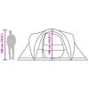 vidaXL Σκηνή Κάμπινγκ 6 Ατόμων Αδιάβροχη Γκρι/Πορτοκαλί