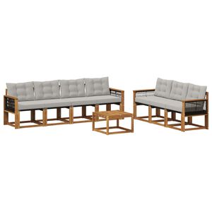 vidaXL &Sigma;&epsilon;&iota;&rho;ά &Kappa;&alpha;&nu;&alpha;&pi;έ &Epsilon;&xi;&omega;&tau;&epsilon;&rho;&iota;&kappa;&omicron;ύ 8 pcs &Phi;&upsilon;&sigma;&iota;&kappa;ό &kappa;&alpha;&iota; &Alpha;&nu;&omicron;&iota;&chi;&tau;ό &Gamma;&kappa;&rho;&iota;