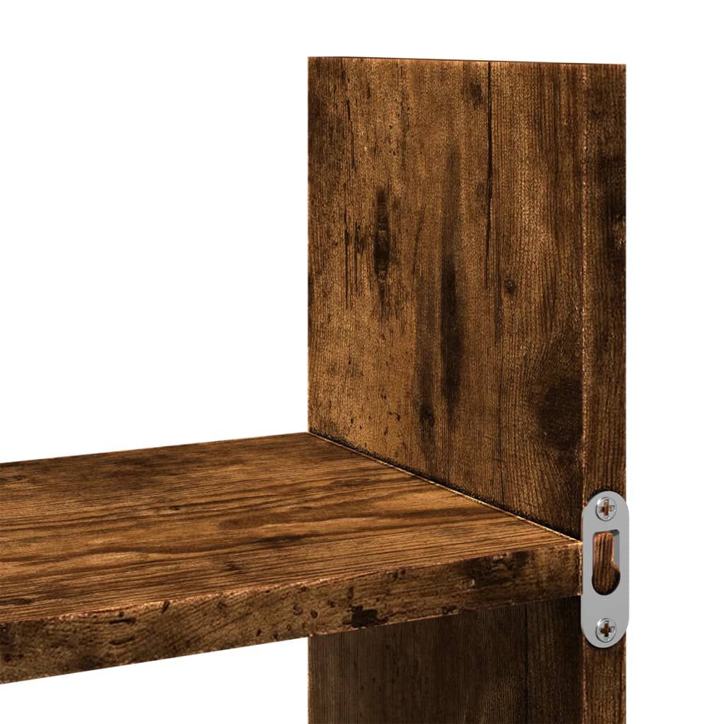vidaXL Ντουλάπι Τοίχου Καπνιστή Δρυς 100x18x40 εκ. Επεξεργασμένο Ξύλο
