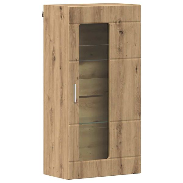 vidaXL Ντουλάπα τοίχου με ράφι Επιτοίχιο artisan δρυς 55 x 29 x 100 εκ