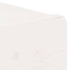 vidaXL Κομοδίνο με συρτάρι Λευκό 44 x 32.5 x 40 εκ. Μασίφ ξύλο πεύκου