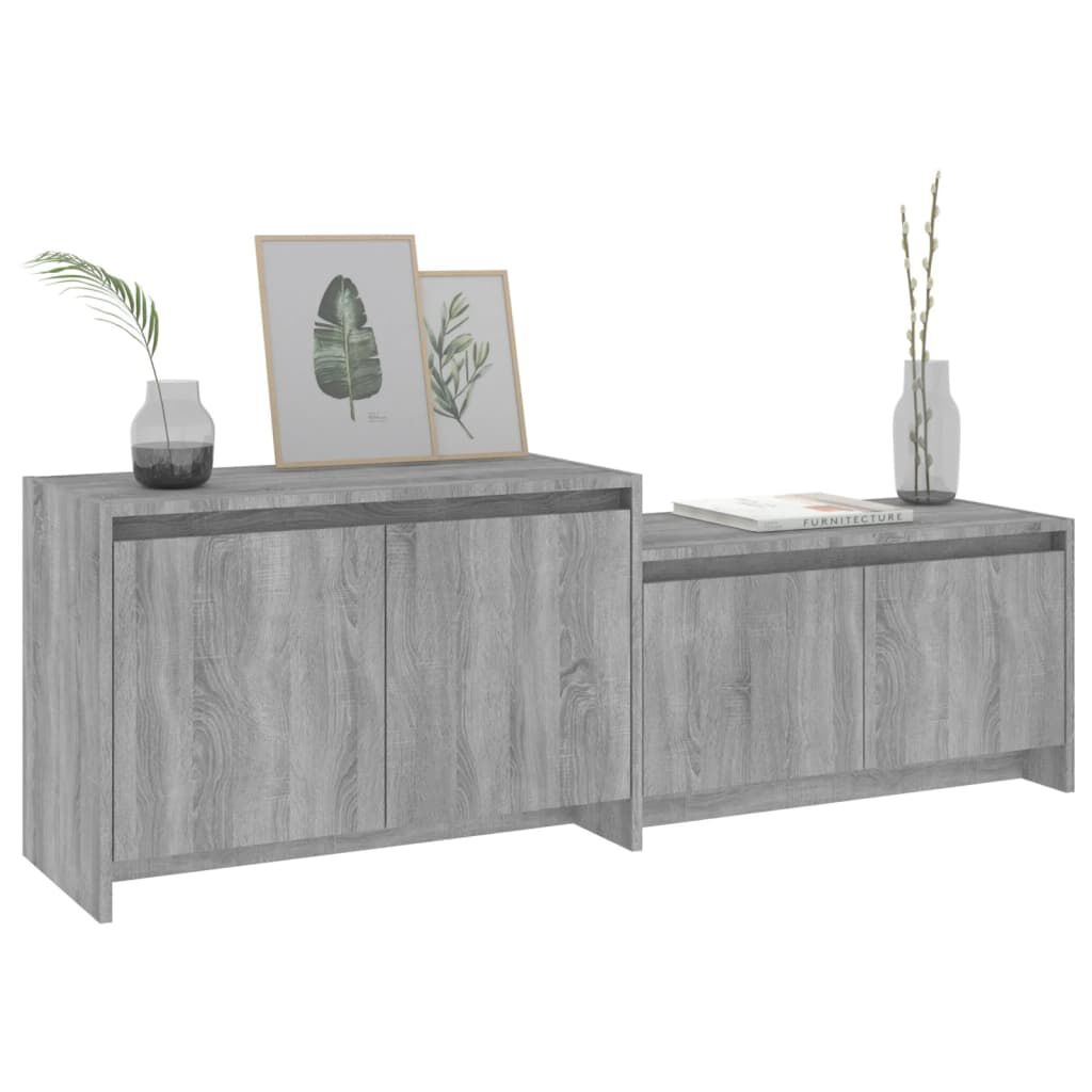 vidaXL Έπιπλο Τηλεόρασης Γκρι Sonoma 146,5x35x50 εκ. Επεξεργ. Ξύλο