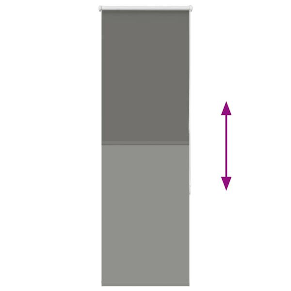 vidaXL Ρολέρ Μπλακάουτ γκρί 40x130 cm Πλάτος υφάσματος 35,7 cm