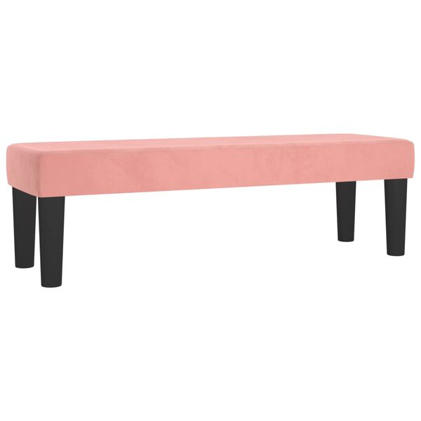 vidaXL Κρεβάτι Boxspring με Στρώμα Ροζ 140x200 εκ. Βελούδινο